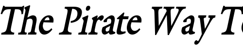 Font : Galant-Thin-BoldItalic Custom Text : The Pirate Way Test your own text here Click to download or to view this font on a tshirt that can be custom printed in Bali
