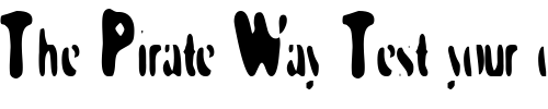 Font : Galaxia-Nebulous Custom Text : The Pirate Way Test your own text here Click to download or to view this font on a tshirt that can be custom printed in Bali