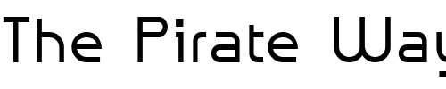 Font : Galexica-Bold Custom Text : The Pirate Way Test your own text here Click to download or to view this font on a tshirt that can be custom printed in Bali