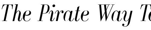 Font : GalileoFLF-Italic Custom Text : The Pirate Way Test your own text here Click to download or to view this font on a tshirt that can be custom printed in Bali