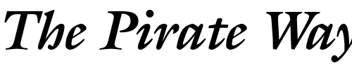 Font : Galliard-EF-Bold-Italic Custom Text : The Pirate Way Test your own text here Click to download or to view this font on a tshirt that can be custom printed in Bali