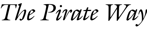 Font : GalliardItalOStySCC Custom Text : The Pirate Way Test your own text here Click to download or to view this font on a tshirt that can be custom printed in Bali