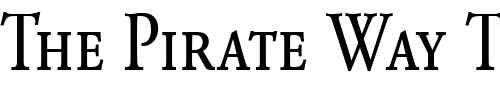 Font : Garamond-BE-Condensed-Small-Caps-Oldstyle-Figures Custom Text : The Pirate Way Test your own text here Click to download or to view this font on a tshirt that can be custom printed in Bali