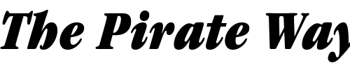 Font : Garamond-Black-Condensed-SSi-Black-Condensed-Italic Custom Text : The Pirate Way Test your own text here Click to download or to view this font on a tshirt that can be custom printed in Bali