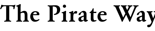 Font : GaramondMedium Custom Text : The Pirate Way Test your own text here Click to download or to view this font on a tshirt that can be custom printed in Bali