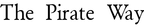 Font : GaramondSemiExpandedSSK-BoldItalic Custom Text : The Pirate Way Test your own text here Click to download or to view this font on a tshirt that can be custom printed in Bali