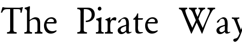 Font : GaramondSemiExpandedSSK-Regular Custom Text : The Pirate Way Test your own text here Click to download or to view this font on a tshirt that can be custom printed in Bali
