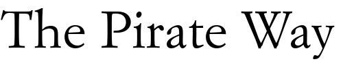 Font : Garamond_Becker_No9 Custom Text : The Pirate Way Test your own text here Click to download or to view this font on a tshirt that can be custom printed in Bali