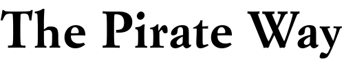 Font : Garamond_Becker_No9_Med Custom Text : The Pirate Way Test your own text here Click to download or to view this font on a tshirt that can be custom printed in Bali