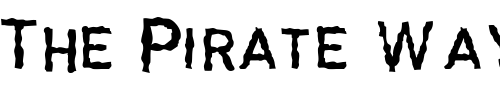 Font : Garbageschrift-Thin Custom Text : The Pirate Way Test your own text here Click to download or to view this font on a tshirt that can be custom printed in Bali