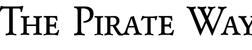 Font : GarondCapsDB-Normal Custom Text : The Pirate Way Test your own text here Click to download or to view this font on a tshirt that can be custom printed in Bali