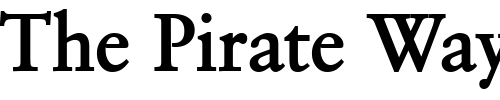Font : Garrick-Bold Custom Text : The Pirate Way Test your own text here Click to download or to view this font on a tshirt that can be custom printed in Bali