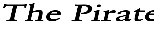 Font : Garrick-Extended-BoldItalic Custom Text : The Pirate Way Test your own text here Click to download or to view this font on a tshirt that can be custom printed in Bali