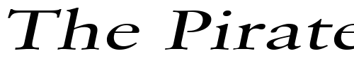 Font : Garrick-Extended-Italic Custom Text : The Pirate Way Test your own text here Click to download or to view this font on a tshirt that can be custom printed in Bali
