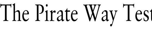 Font : Garrick-Thin-Normal Custom Text : The Pirate Way Test your own text here Click to download or to view this font on a tshirt that can be custom printed in Bali