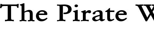 Font : Garrick-Wide-Bold Custom Text : The Pirate Way Test your own text here Click to download or to view this font on a tshirt that can be custom printed in Bali