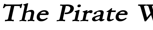 Font : Garrick-Wide-BoldItalic Custom Text : The Pirate Way Test your own text here Click to download or to view this font on a tshirt that can be custom printed in Bali