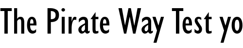 Font : Garrison-Cond Custom Text : The Pirate Way Test your own text here Click to download or to view this font on a tshirt that can be custom printed in Bali