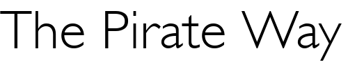 Font : Garrison-Light-Sans Custom Text : The Pirate Way Test your own text here Click to download or to view this font on a tshirt that can be custom printed in Bali