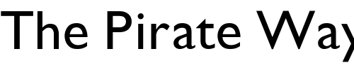 Font : GarrisonSans-Medium Custom Text : The Pirate Way Test your own text here Click to download or to view this font on a tshirt that can be custom printed in Bali