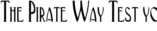 Font : GatsbyCondensed Custom Text : The Pirate Way Test your own text here Click to download or to view this font on a tshirt that can be custom printed in Bali