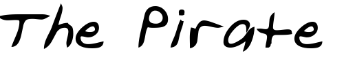 Font : GavinsHand-Bold Custom Text : The Pirate Way Test your own text here Click to download or to view this font on a tshirt that can be custom printed in Bali