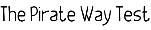 Font : Geeker-Thin Custom Text : The Pirate Way Test your own text here Click to download or to view this font on a tshirt that can be custom printed in Bali