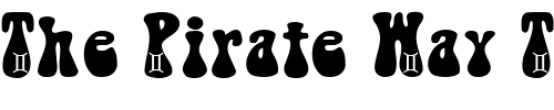 Font : Gemini-Becker Custom Text : The Pirate Way Test your own text here Click to download or to view this font on a tshirt that can be custom printed in Bali