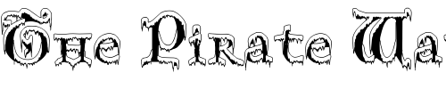 Font : Generic-Uncials--Snowcapped Custom Text : The Pirate Way Test your own text here Click to download or to view this font on a tshirt that can be custom printed in Bali