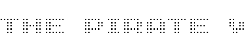 Font : GenetrixSquareCore Custom Text : The Pirate Way Test your own text here Click to download or to view this font on a tshirt that can be custom printed in Bali