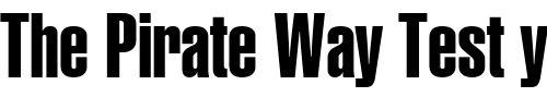 Font : GenevaCmpr Custom Text : The Pirate Way Test your own text here Click to download or to view this font on a tshirt that can be custom printed in Bali