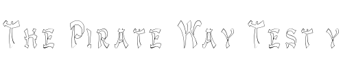 Font : GengisKahnOutlineCondensed Custom Text : The Pirate Way Test your own text here Click to download or to view this font on a tshirt that can be custom printed in Bali
