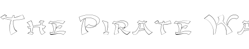 Font : GengisKahnOutlineExtended Custom Text : The Pirate Way Test your own text here Click to download or to view this font on a tshirt that can be custom printed in Bali