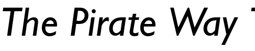 Font : Gentle-Sans-Italic Custom Text : The Pirate Way Test your own text here Click to download or to view this font on a tshirt that can be custom printed in Bali