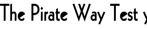 Font : Geo-112-Condensed-Bold Custom Text : The Pirate Way Test your own text here Click to download or to view this font on a tshirt that can be custom printed in Bali