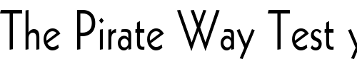 Font : Geo-112-Condensed-Normal Custom Text : The Pirate Way Test your own text here Click to download or to view this font on a tshirt that can be custom printed in Bali