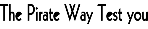 Font : Geo-112-Thin-Bold Custom Text : The Pirate Way Test your own text here Click to download or to view this font on a tshirt that can be custom printed in Bali