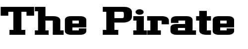 Font : Geo-957-Extended-Bold Custom Text : The Pirate Way Test your own text here Click to download or to view this font on a tshirt that can be custom printed in Bali