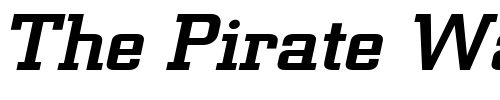 Font : Geo-957-Wide-Italic Custom Text : The Pirate Way Test your own text here Click to download or to view this font on a tshirt that can be custom printed in Bali