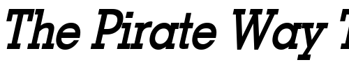 Font : Geo-Condensed-Bold-Italic Custom Text : The Pirate Way Test your own text here Click to download or to view this font on a tshirt that can be custom printed in Bali