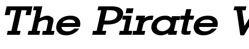 Font : Geo-Wide-Bold-Italic Custom Text : The Pirate Way Test your own text here Click to download or to view this font on a tshirt that can be custom printed in Bali