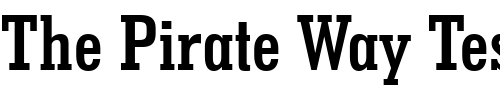 Font : GeoSlab703-MdCn-BT-Bold Custom Text : The Pirate Way Test your own text here Click to download or to view this font on a tshirt that can be custom printed in Bali