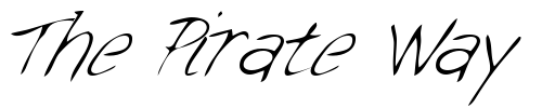 Font : GeorgesHand-Italic Custom Text : The Pirate Way Test your own text here Click to download or to view this font on a tshirt that can be custom printed in Bali