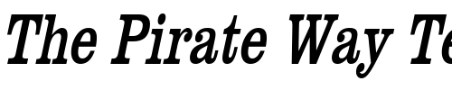 Font : GettysburgCondensed-Italic Custom Text : The Pirate Way Test your own text here Click to download or to view this font on a tshirt that can be custom printed in Bali