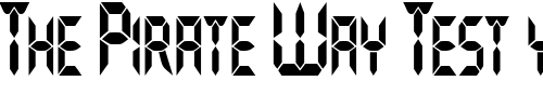 Font : GhostMachineCondensed Custom Text : The Pirate Way Test your own text here Click to download or to view this font on a tshirt that can be custom printed in Bali