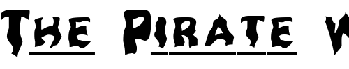 Font : Ghoul-Headline Custom Text : The Pirate Way Test your own text here Click to download or to view this font on a tshirt that can be custom printed in Bali
