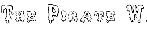 Font : Ghouly-Caps Custom Text : The Pirate Way Test your own text here Click to download or to view this font on a tshirt that can be custom printed in Bali