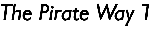 Font : Gibson-RegularItalic Custom Text : The Pirate Way Test your own text here Click to download or to view this font on a tshirt that can be custom printed in Bali