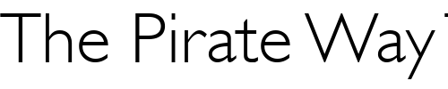 Font : Gill-Light-SSi-Light Custom Text : The Pirate Way Test your own text here Click to download or to view this font on a tshirt that can be custom printed in Bali