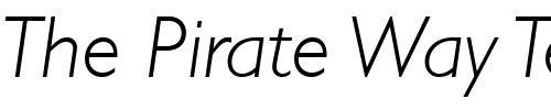 Font : GillSans-Light-Italic Custom Text : The Pirate Way Test your own text here Click to download or to view this font on a tshirt that can be custom printed in Bali